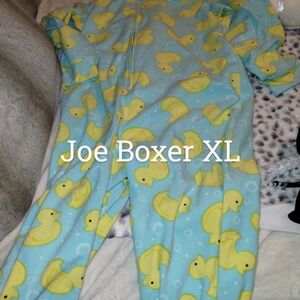 Joe Boxer Duck Print Onesie Pajamas